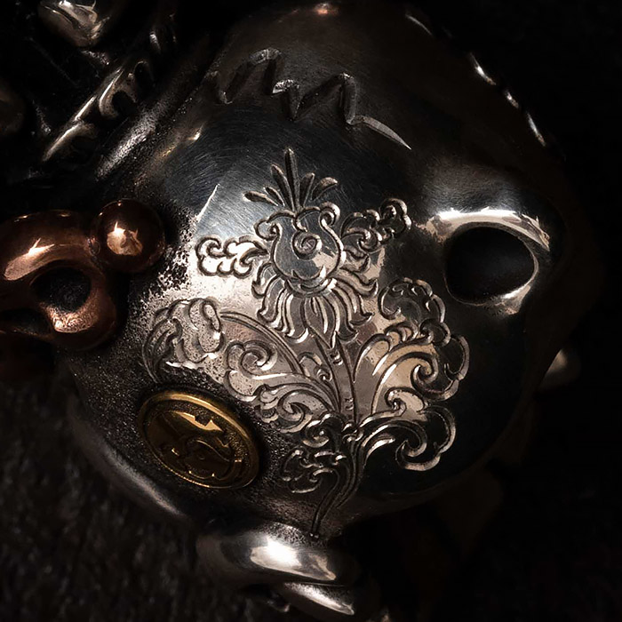 「無常」手把件｜ 銀金版｜ 169000円