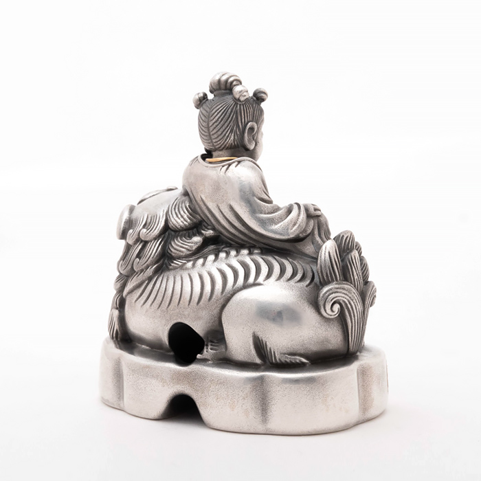 五髻文殊菩薩童子像｜銀金版｜120800（已停產）