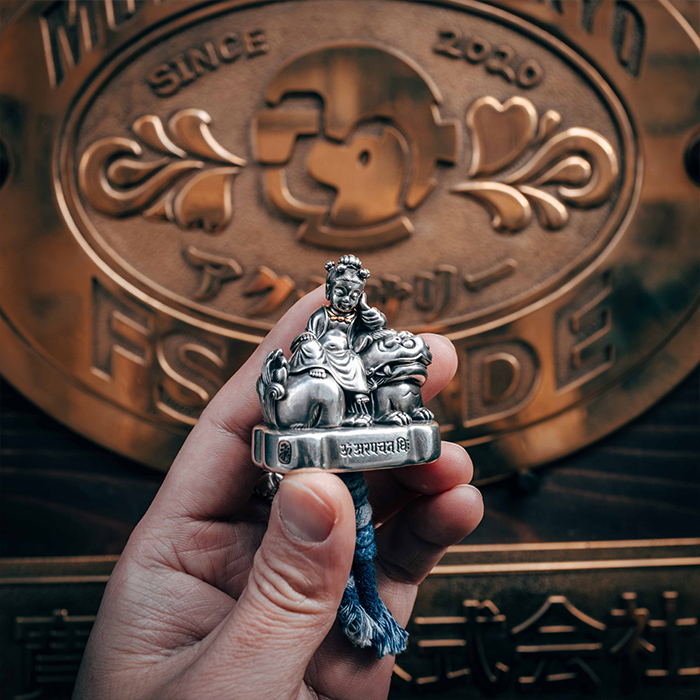 五髻文殊菩薩童子像｜銀金版｜120800（已停產）