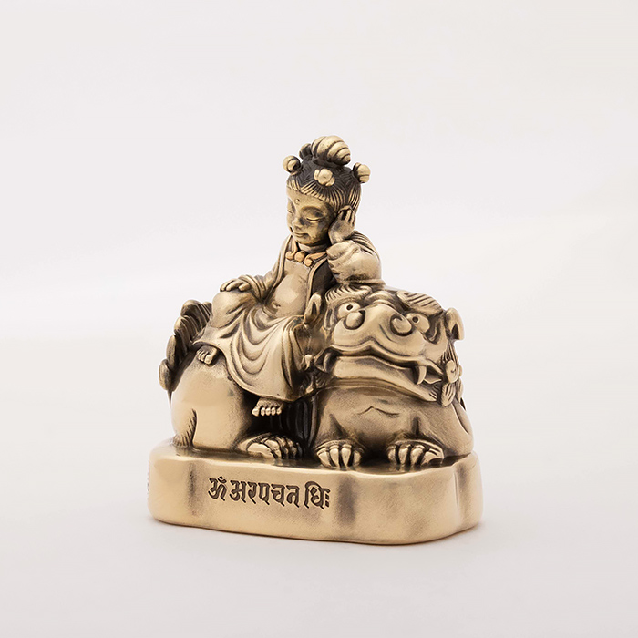 五髻文殊菩薩童子像｜銅金版｜62500（付款後 40 天內發貨）