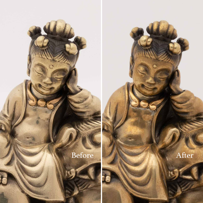 五髻文殊菩薩童子像｜銅金版｜62500（付款後 40 天內發貨）