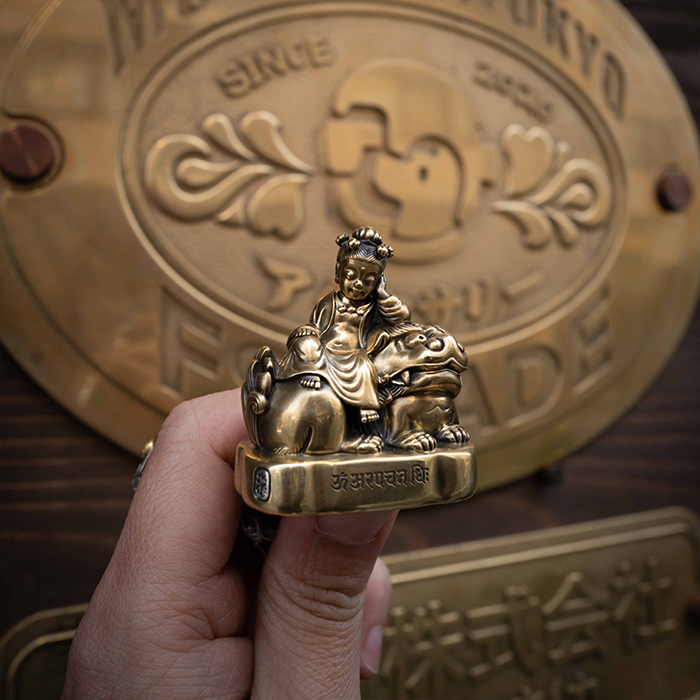 五髻文殊菩薩童子像｜銅金版｜62500（付款後 40 天內發貨）