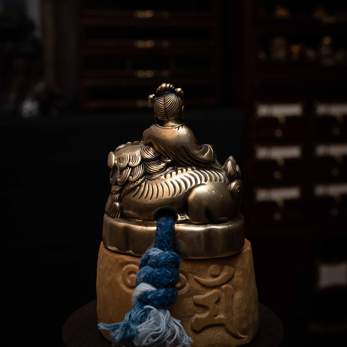 五髻文殊菩薩童子像｜銅金版｜62500（付款後 40 天內發貨）