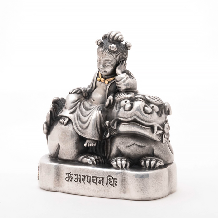 五髻文殊菩薩童子像　根付｜オブジェ　価格未定